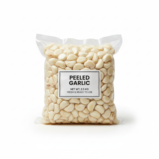 GARLIC PEELED 2.5KG PACK